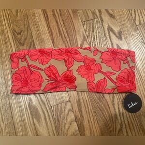 Lulu's Pink Floral Bikini Top